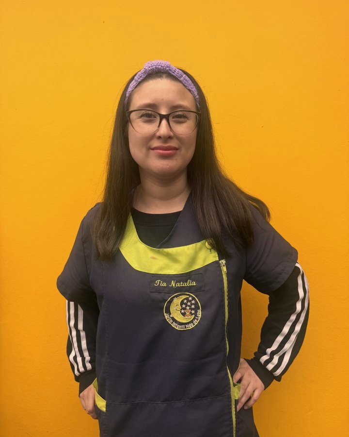 Catalina Morales, asistente de párvulos de los niveles menores